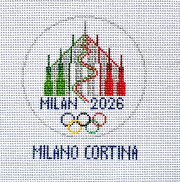メルぴよ1001airweave Milano Cortina 2026 Milano 2026 – Canvas Queen Needlepoint