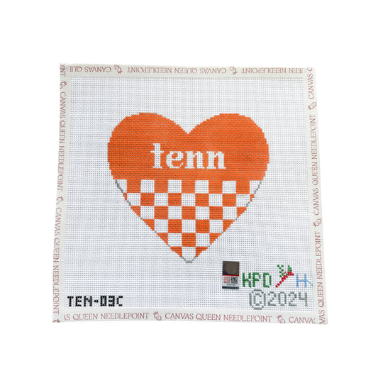 Tennessee Checkerboard Heart Large