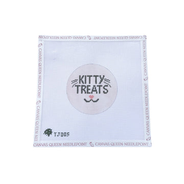 Kitty Treats on Pink Round