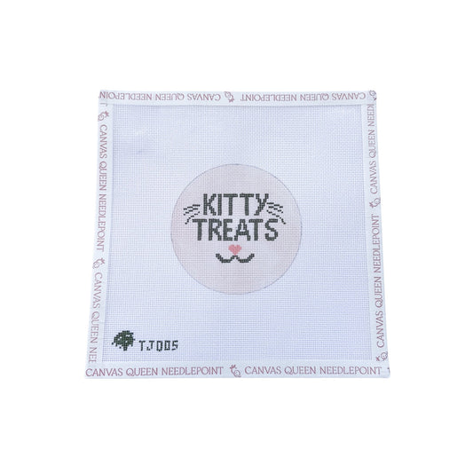 Kitty Treats on Pink Round