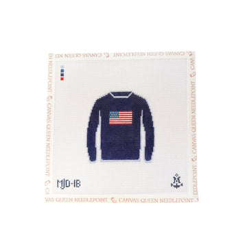 American Flag Sweater Navy