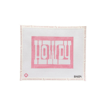 Pink Howdy Sign Large