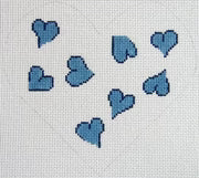 Blue Heart Pillow