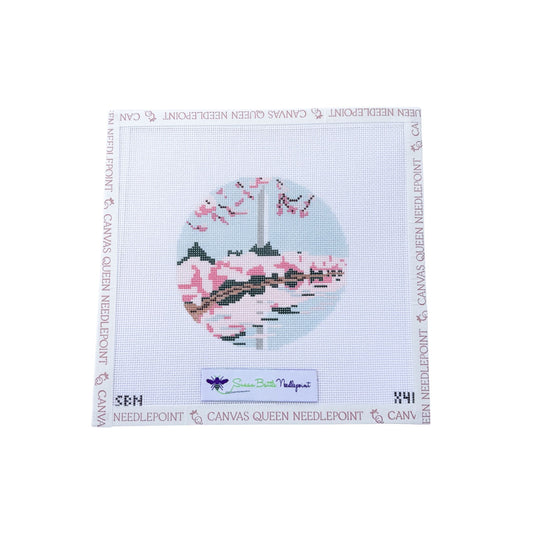 Washington Monument with Cherry Blossoms