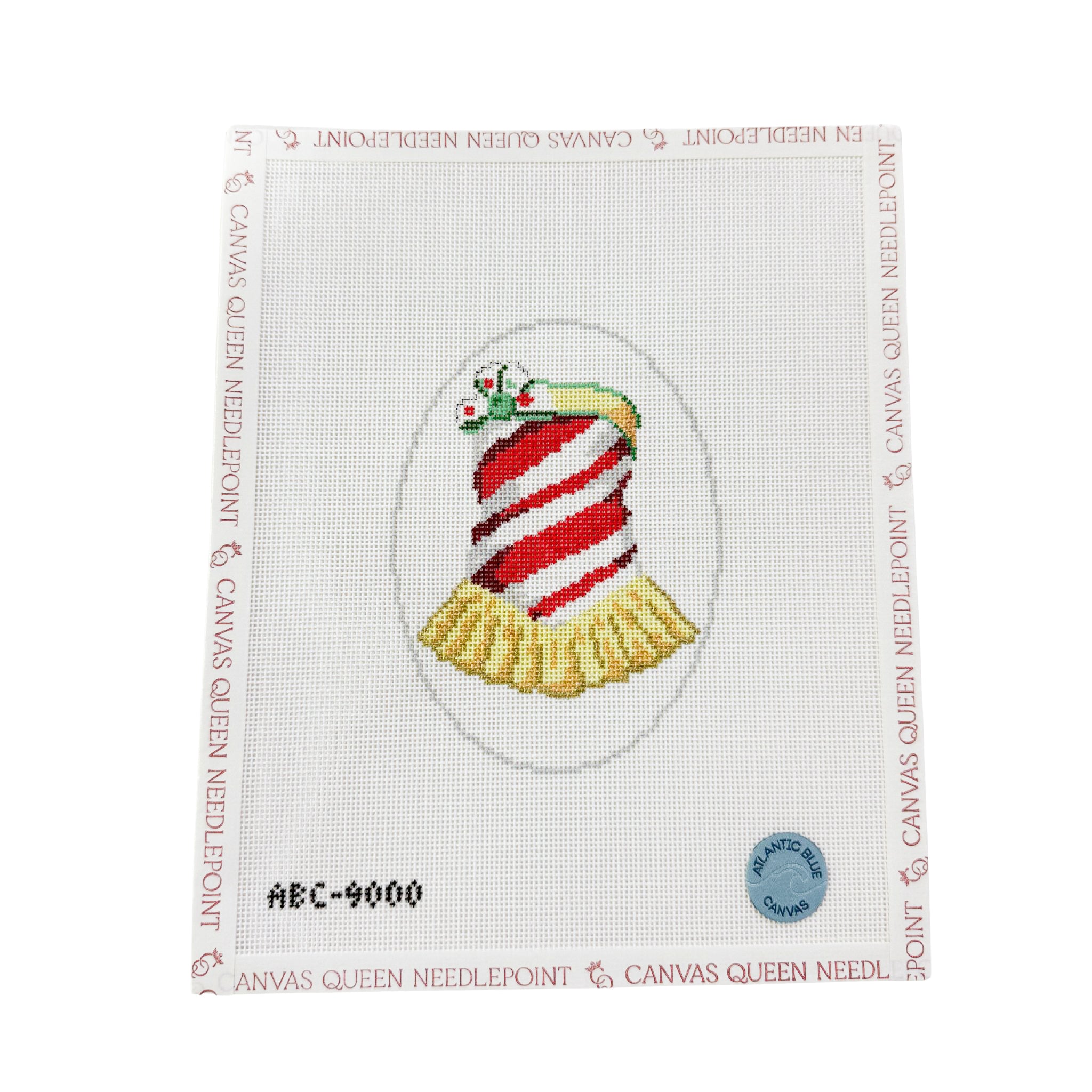 The Candy Cane Dress Rockette Series – Canvas Queen Needlepoint