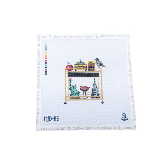 NYC New York City Bar Cart