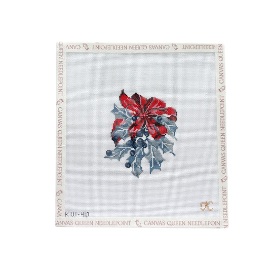 Blue Holly with Red Bow