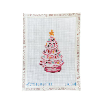 Pink Vintage Christmas Tree