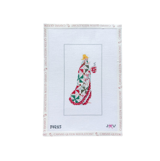 Quilt Christmas Blonde Girl