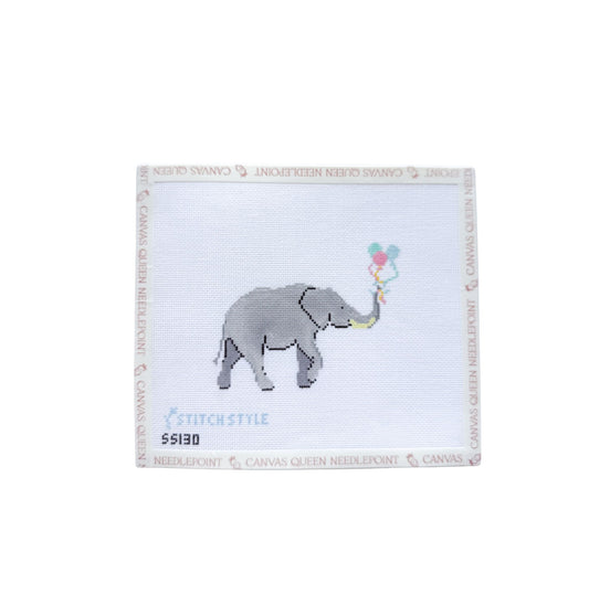 Baby Elephant with Balloons