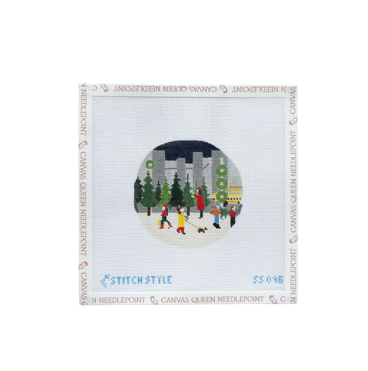 City Christmas Tree Stall with Stitch Guide
