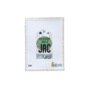 Jackson Hole Retro Travel Tag