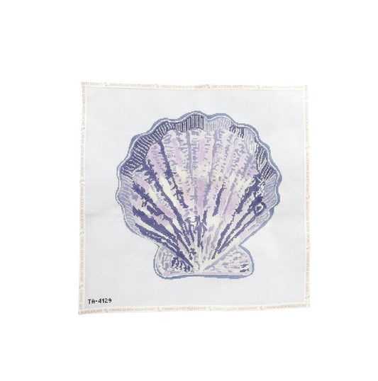 Purple Scallop Pillow