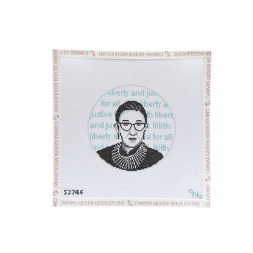 Ruth Bader Ginsburg Blue Writing