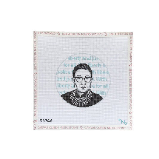 Ruth Bader Ginsburg Blue Writing