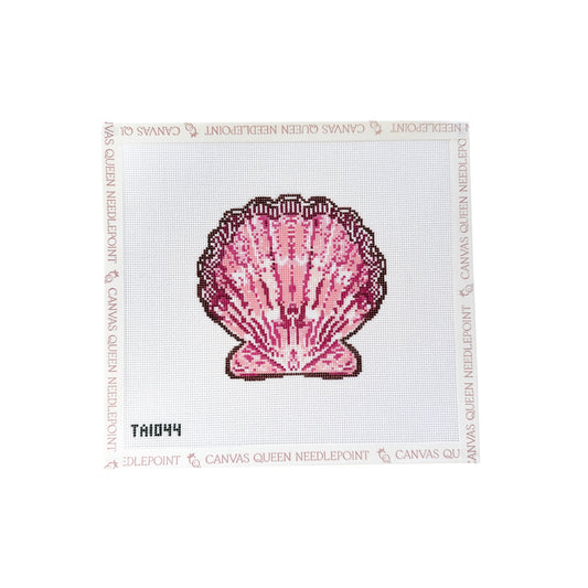Pink Scallop Ornament Canvas