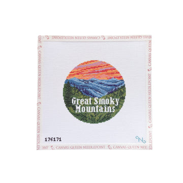 Great Smoky Mountains Round (NeedlePaint)