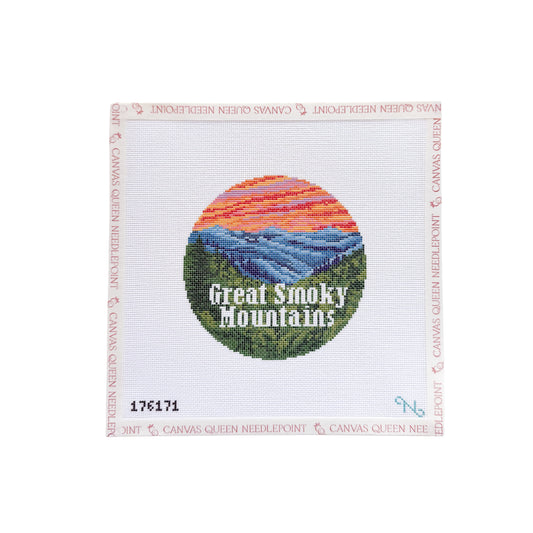 Great Smoky Mountains Round (NeedlePaint)