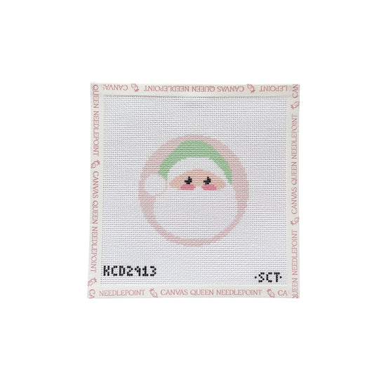 Single Pink Santa Face Printed