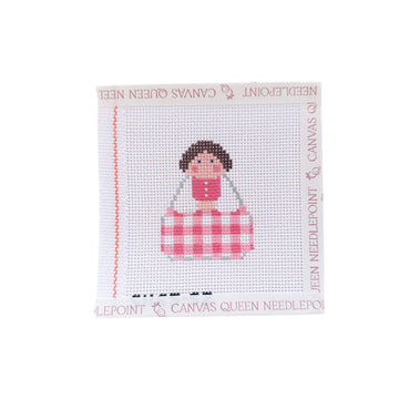 Pink Gingham Angel