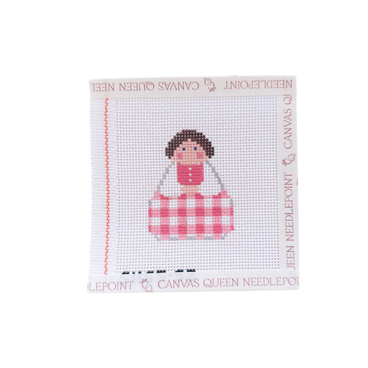 Pink Gingham Angel