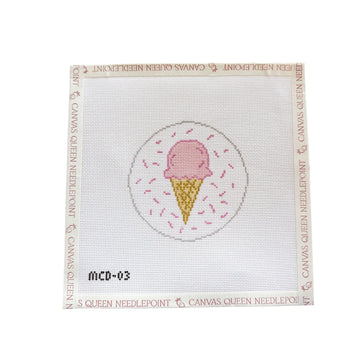 Pink Ice Cream Cone
