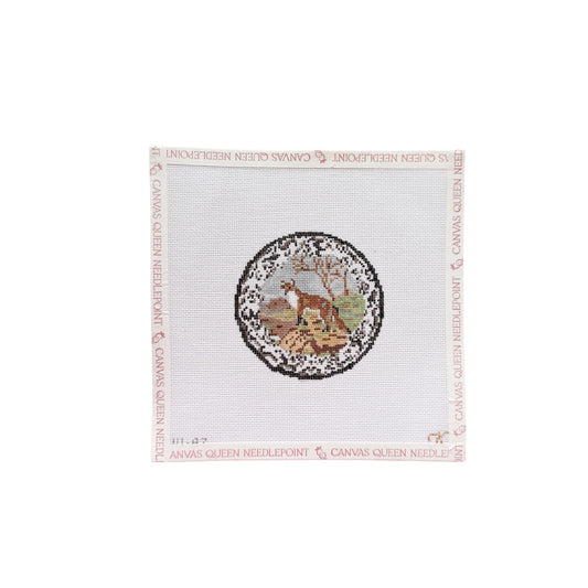 Transferware Fox Plate