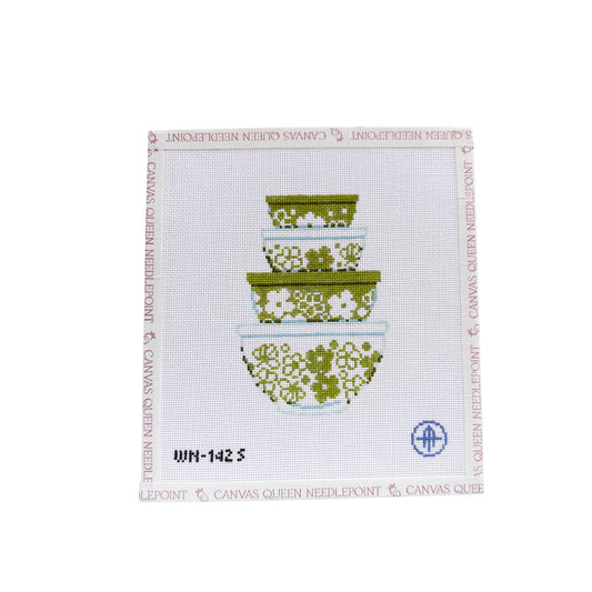 Vintage Bowls Spring Blossom Print