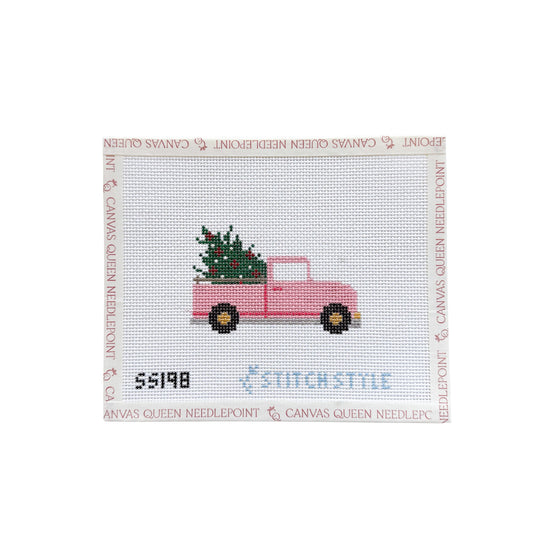 Pink Christmas Truck