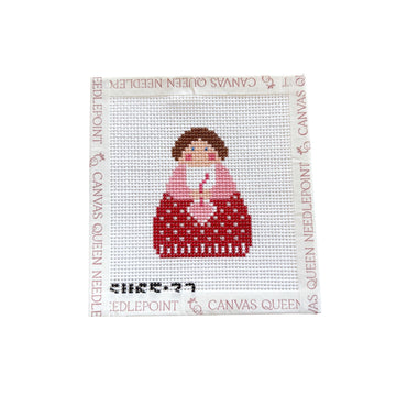 Red Angel with Pink Heart