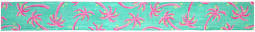 Belt - Lilly-Inspired Palm Trees & Coconuts - Pinks & Lime on Jade (Trunk Show)