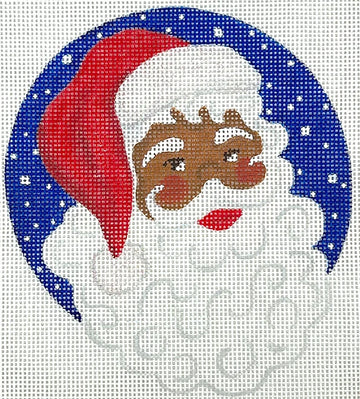 Christmas Ornament - Santa Claus on Night Sky (Trunk Show)