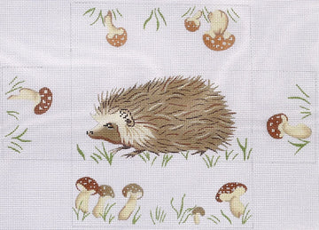 Brick Cover - Hedgehog with Wild Mushrooms (Trunk Show)