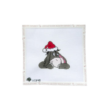 Eeyore in Santa Hat