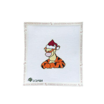 Tigger in Santa Hat