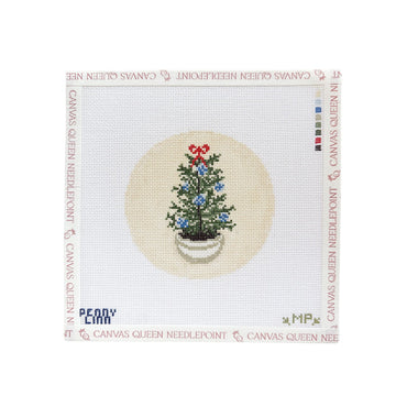 Vintage Blue Christmas Tree