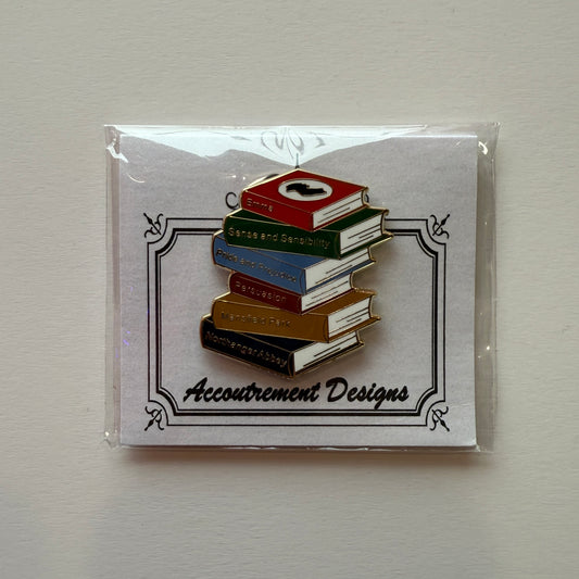 Jane Austen Book Club Stack Needle Minder