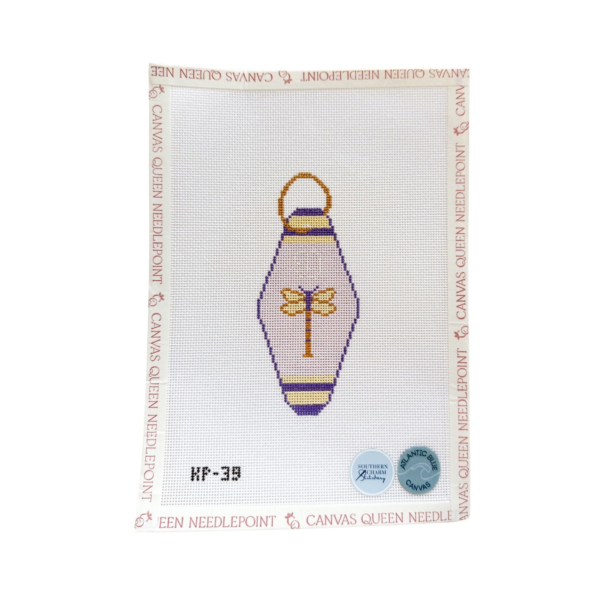 Dragonfly Inn Hotel Key – Canvas Queen Needlepoint