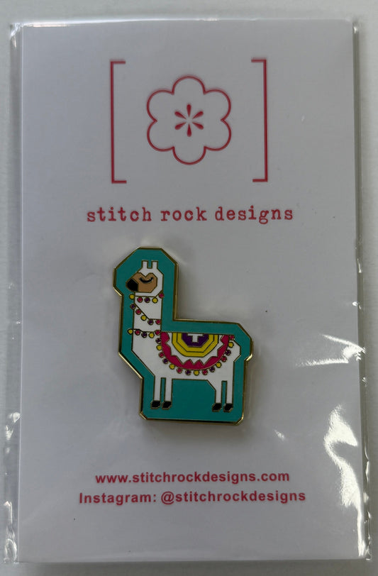 Turquoise Llama Needle Minder