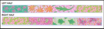 Belt - Lilly-Inspired Patchwork - Pinks & Greens with Tangerine & Yellow (Trunk Show)