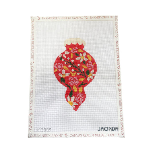 Red Holiday Flowers Ornament