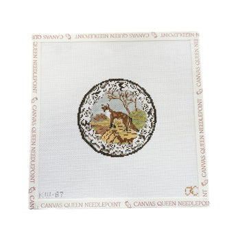 Transferware Fox Plate