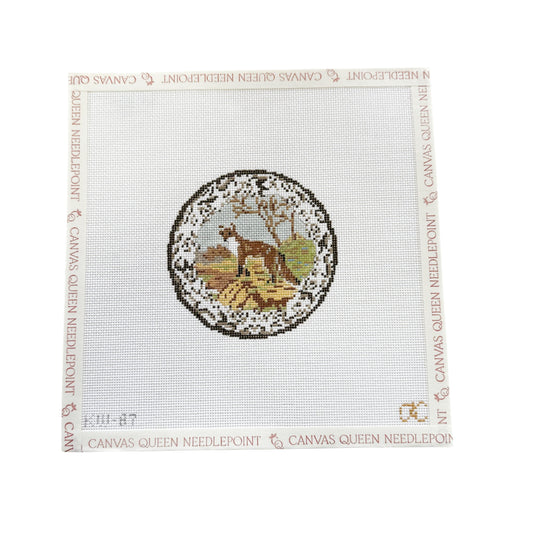 Transferware Fox Plate
