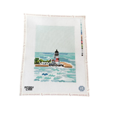 Beach Lighthouse Aerial