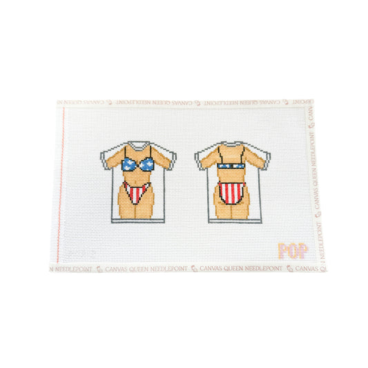 Bikini Tee American Flag