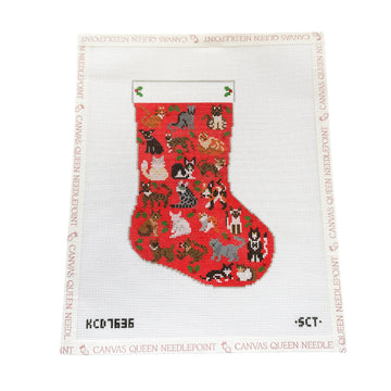Holiday Cats Mini Stocking