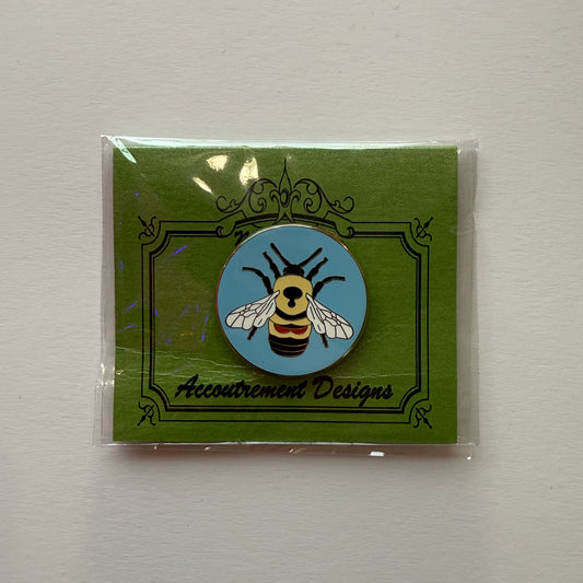 Blue Patchwork Bee Needleminder