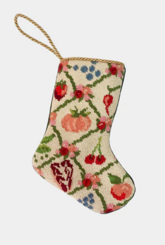 Finished Bauble Stocking: Holiday Cornucopia
