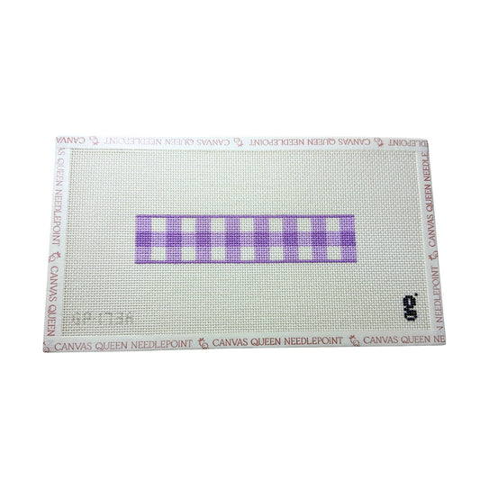 Beginner Kit: Purple Gingham Key Fob