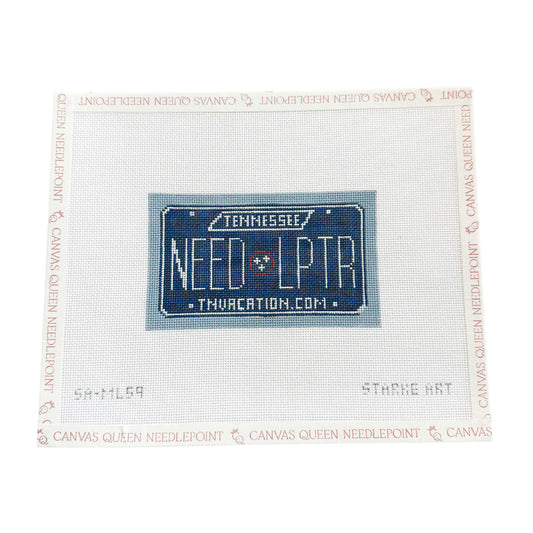 TN NDLPT License Plate Blue